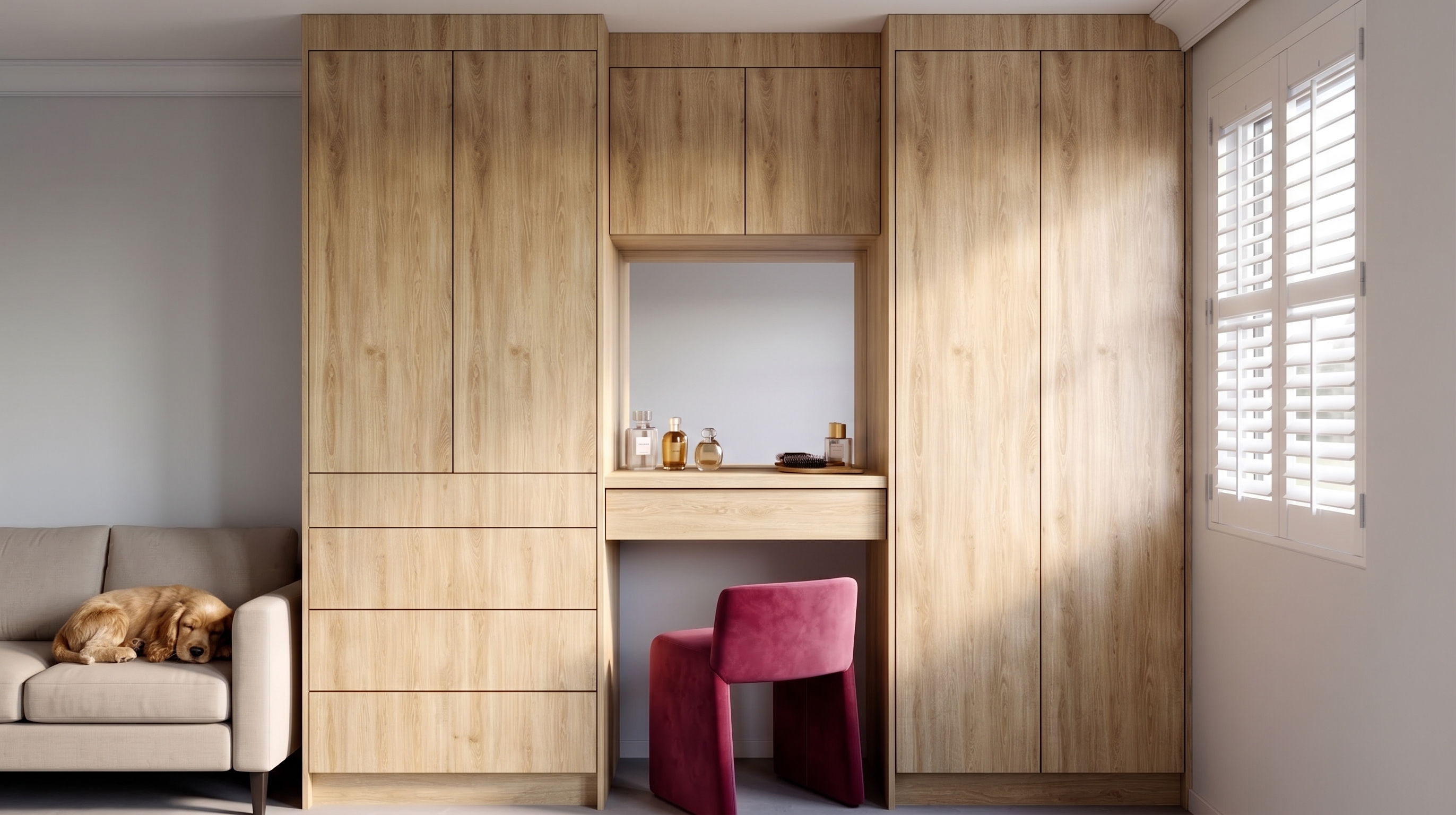 Rendered wardrobe design